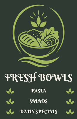 Custom A-Frames Multiple Sizes Fresh Bowls