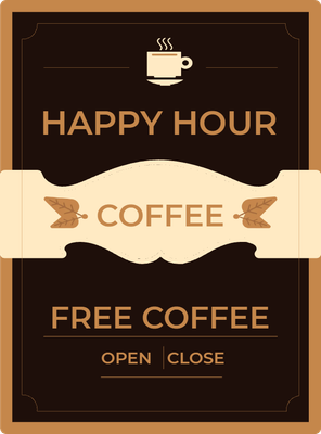 Custom A-Frames Multiple Sizes Free Coffee