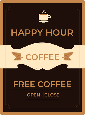 Custom A-Frames Multiple Sizes Free Coffee