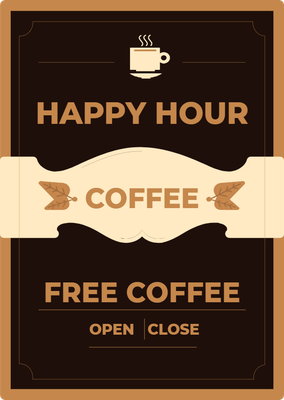 Custom A-Frames Multiple Sizes Free Coffee