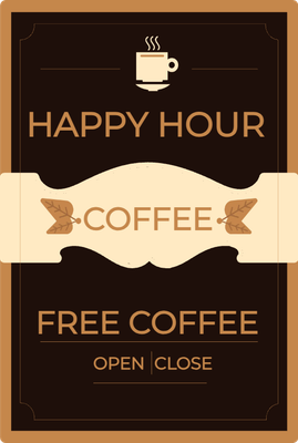 Custom A-Frames Multiple Sizes Free Coffee