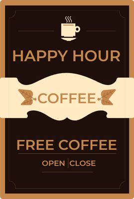 Custom A-Frames Multiple Sizes Free Coffee