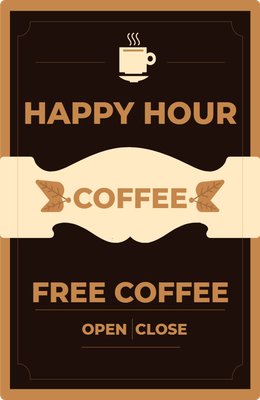 Custom A-Frames Multiple Sizes Free Coffee