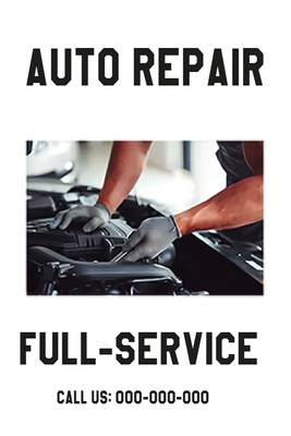 Custom Outdoor Yard Signs Multiple Sizes Car Repair Full Service