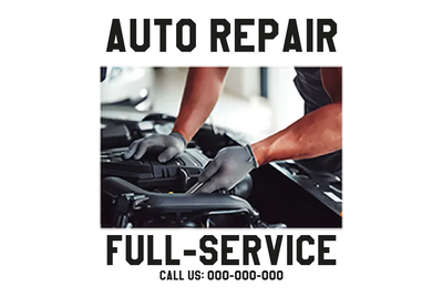 Custom Outdoor Yard Signs Multiple Sizes Car Repair Full Service