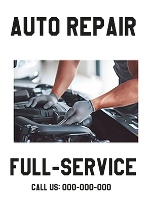 Custom Outdoor Yard Signs Multiple Sizes Car Repair Full Service
