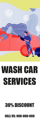 Custom Outdoor Yard Signs Multiple Sizes Car Wash Services