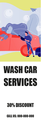Custom Outdoor Yard Signs Multiple Sizes Car Wash Services
