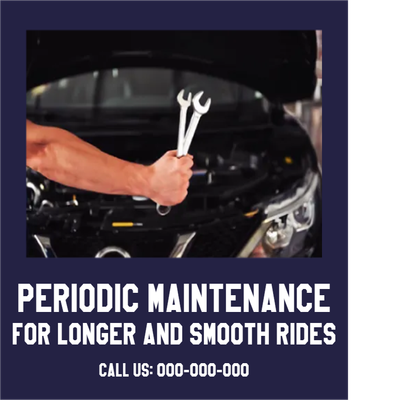 Custom Outdoor Yard Signs Multiple Sizes Car Periodic Maintenance
