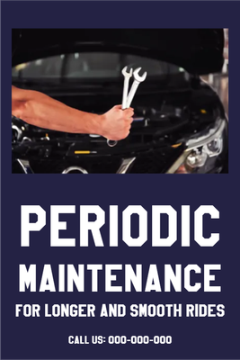 Custom Outdoor Yard Signs Multiple Sizes Car Periodic Maintenance
