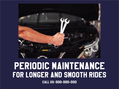 Custom Outdoor Yard Signs Multiple Sizes Car Periodic Maintenance