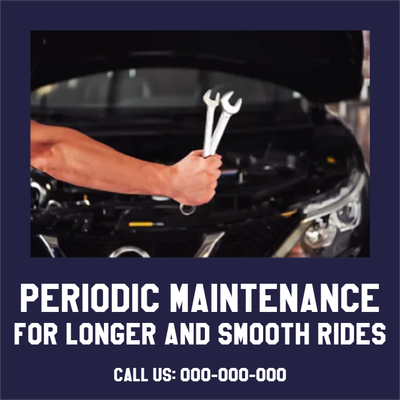 Custom Outdoor Yard Signs Multiple Sizes Car Periodic Maintenance