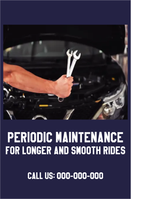Custom Outdoor Yard Signs Multiple Sizes Car Periodic Maintenance