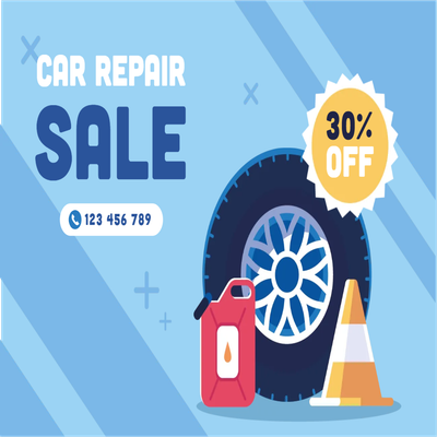 Custom Outdoor Yard Signs Multiple Sizes Car Repair Sale