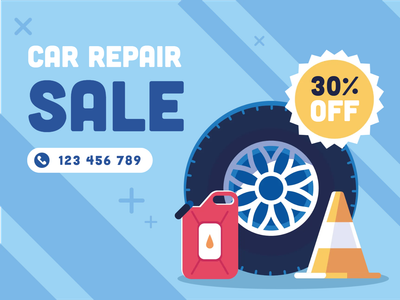 Custom Outdoor Yard Signs Multiple Sizes Car Repair Sale