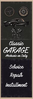 Custom Outdoor Yard Signs Multiple Sizes Classic Garage