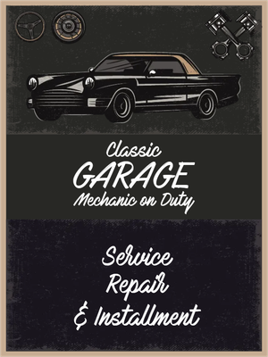 Custom Outdoor Yard Signs Multiple Sizes Classic Garage