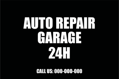 Custom Outdoor Yard Signs Multiple Sizes Auto Repair Service
