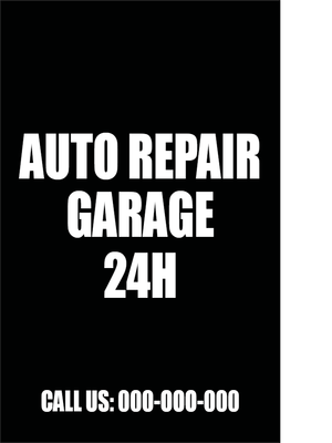 Custom Outdoor Yard Signs Multiple Sizes Auto Repair Service