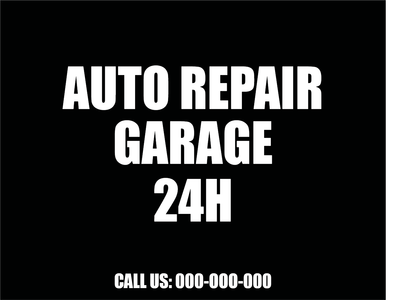 Custom Outdoor Yard Signs Multiple Sizes Auto Repair Service