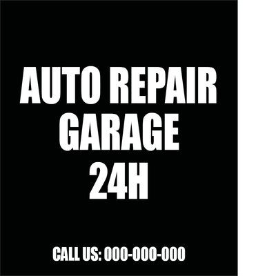 Custom Outdoor Yard Signs Multiple Sizes Auto Repair Service