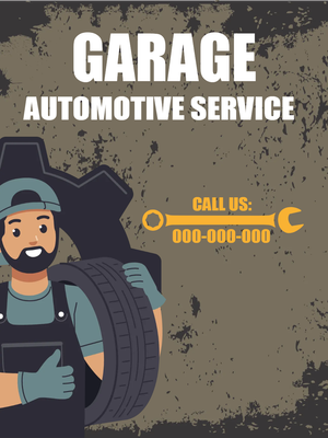 Custom Outdoor Yard Signs Multiple Sizes Service Garage