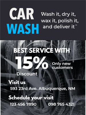Custom Outdoor Yard Signs Multiple Sizes Car Wash Signs