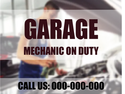 Custom Outdoor Yard Signs Multiple Sizes Auto Mechanic
