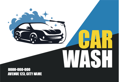 Custom Outdoor Yard Signs Multiple Sizes Professional Vehicle Wash