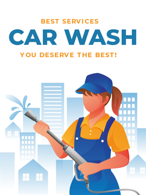 Custom Outdoor Yard Signs Multiple Sizes Deserve Car Wash