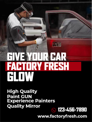 Custom Outdoor Yard Signs Multiple Sizes Car Factory Fresh Glow Paint