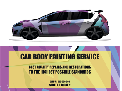 Custom Outdoor Yard Signs Multiple Sizes Car Body Painting Services
