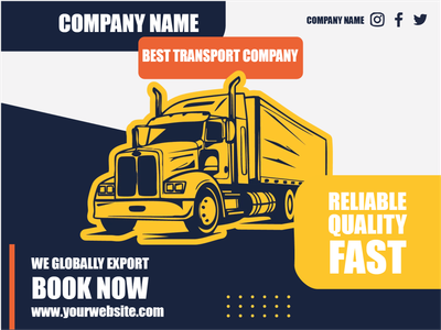 Custom Outdoor Yard Signs Multiple Sizes Reliable Transport Company