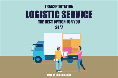 Custom Outdoor Yard Signs Multiple Sizes Transportation Logistic Service