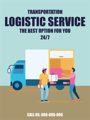 Custom Outdoor Yard Signs Multiple Sizes Transportation Logistic Service