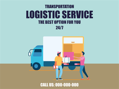 Custom Outdoor Yard Signs Multiple Sizes Transportation Logistic Service