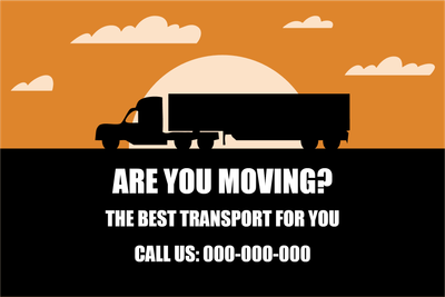 Custom Outdoor Yard Signs Multiple Sizes Reliable Hauling & Transport
