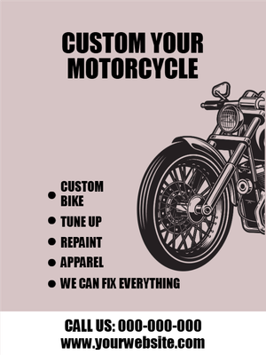 Custom Outdoor Yard Signs Multiple Sizes Customize Your Motorcycle
