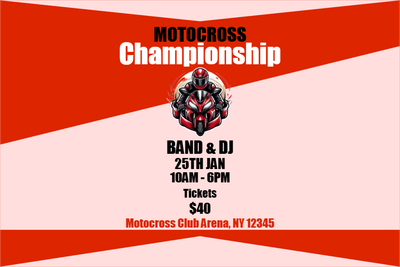 Custom Outdoor Yard Signs Multiple Sizes Motorcross Championship