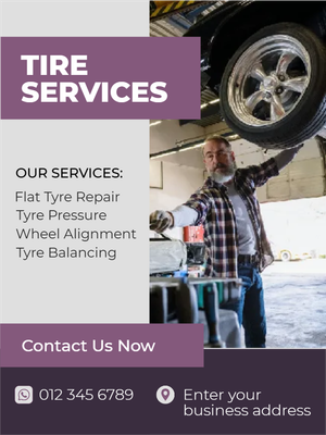 Custom Outdoor Yard Signs Multiple Sizes Tire Services