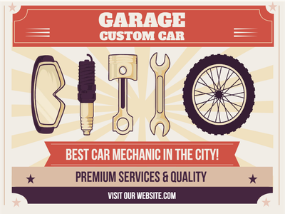 Custom Outdoor Yard Signs Multiple Sizes Best Car Mechanic