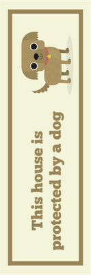 Custom Outdoor Yard Signs Multiple Sizes Protected By Dog