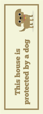 Custom Outdoor Yard Signs Multiple Sizes Protected By Dog