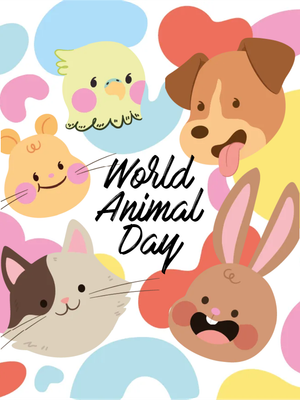 Custom Outdoor Yard Signs Multiple Sizes World Animal Day