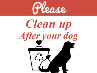 Custom Outdoor Yard Signs Multiple Sizes Please Clean Up