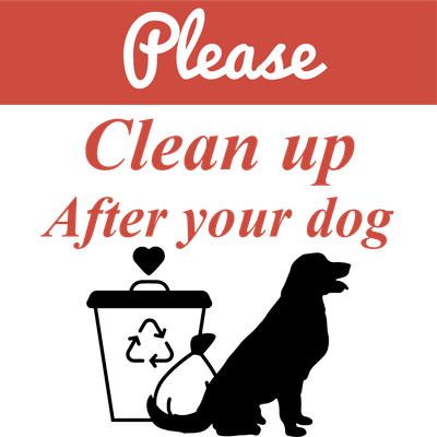Custom Outdoor Yard Signs Multiple Sizes Please Clean Up
