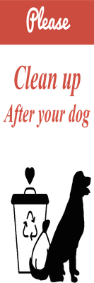 Custom Outdoor Yard Signs Multiple Sizes Please Clean Up