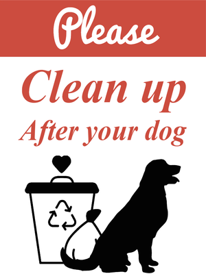 Custom Outdoor Yard Signs Multiple Sizes Please Clean Up