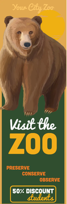 Custom Outdoor Yard Signs Multiple Sizes Visit The Zoo
