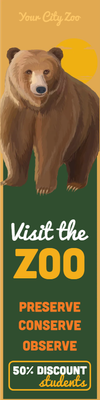 Custom Outdoor Yard Signs Multiple Sizes Visit The Zoo